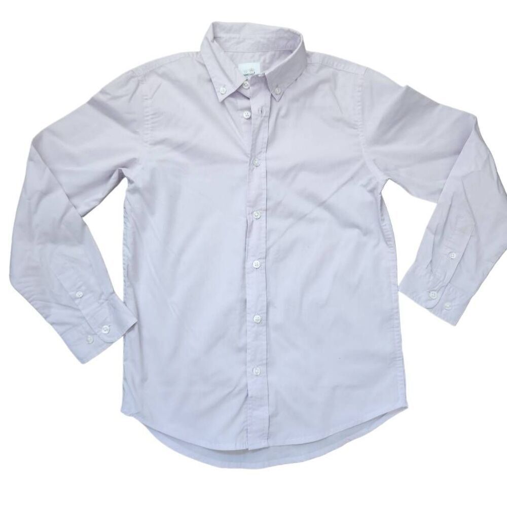 Special Editions boys youth L 10-12 barely purple lavender formal dress button u